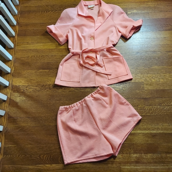 VINTAGE CENTER STAGE 2pc Retro Mod Short & Top Set - Picture 3 of 15